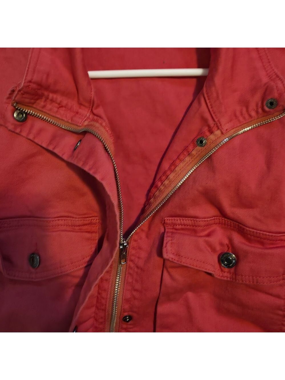4/$25 Deal! Amanda Green Women's Coral Cotton Utility Jacket - Picture 9 of 13